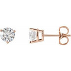 14K Rose 1 CTW Lab-Grown Diamond Earrings