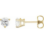 14K Yellow 3/4 CTW Natural Diamond Earrings