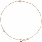 14K Rose 1/10 CT Natural Diamond 6 1/2-7 1/2" Bracelet