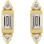 14K Yellow 1/10 CTW Natural Diamond Earrings