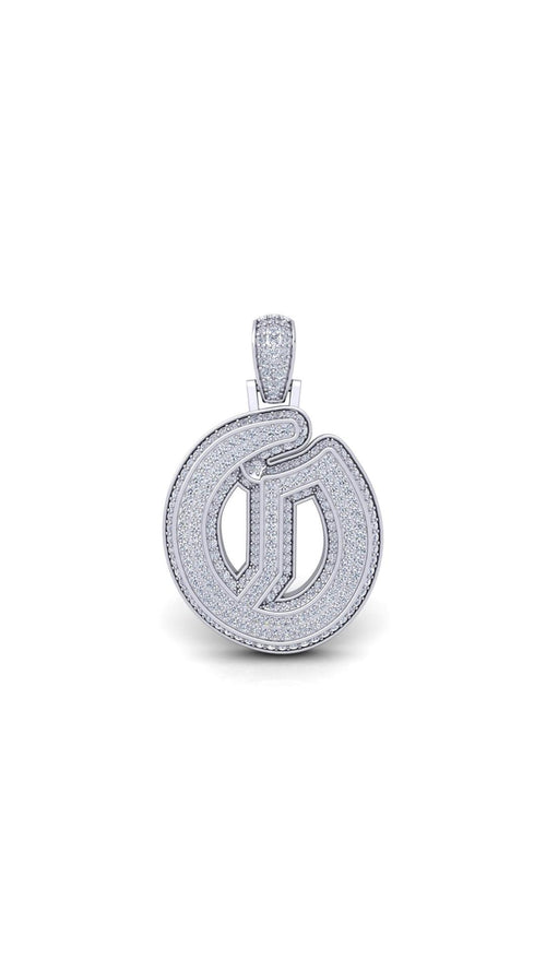 Silver Initial Pendant with Necklace