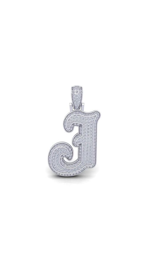 Silver Initial Pendant with Necklace