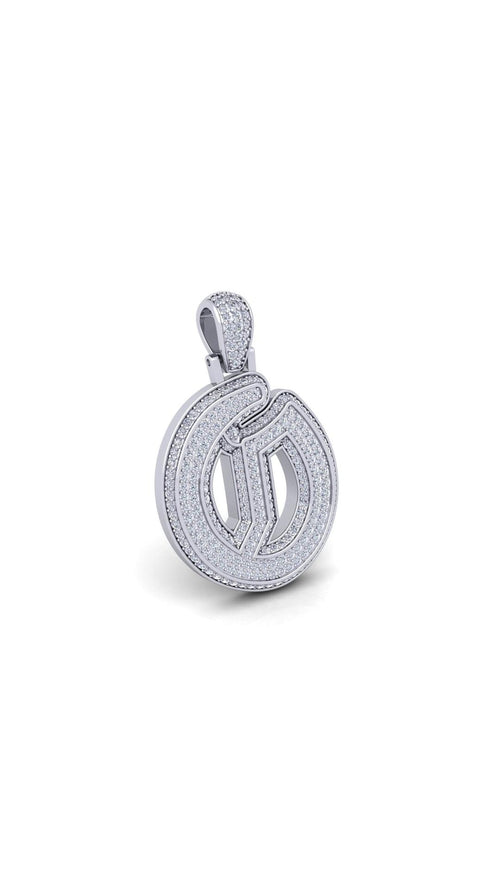 Silver Initial Pendant with Necklace