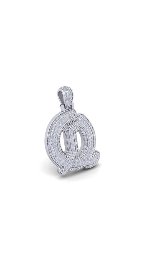 Silver Initial Pendant with Necklace