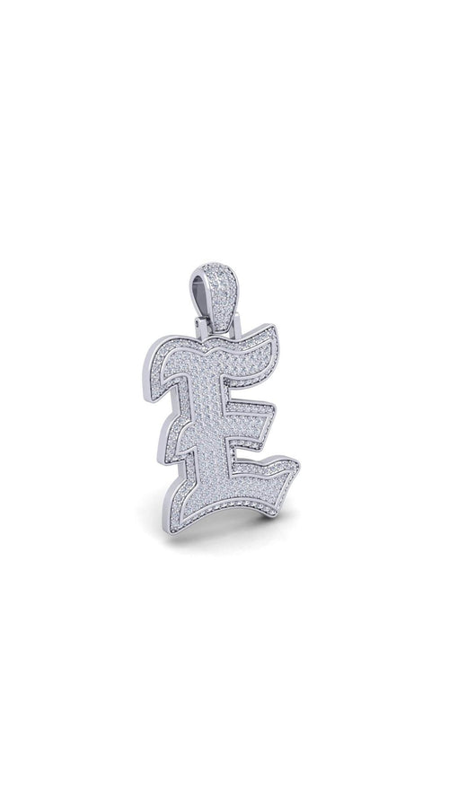 Silver Initial Pendant with Necklace