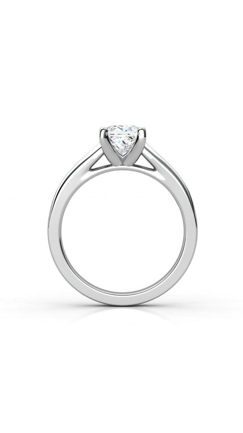 1.40CTW Princess Cut Diamond Ring 14KT White Gold