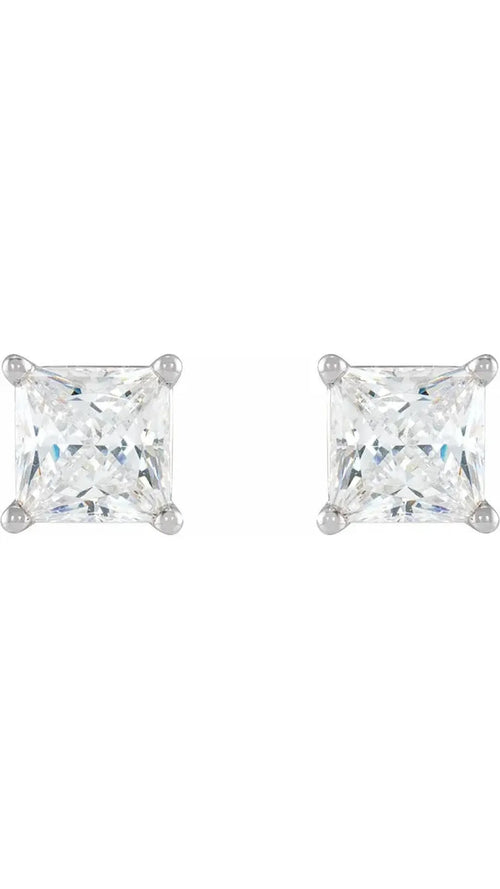 14K White Gold 5/8 CTW Natural Diamond Stud Earrings