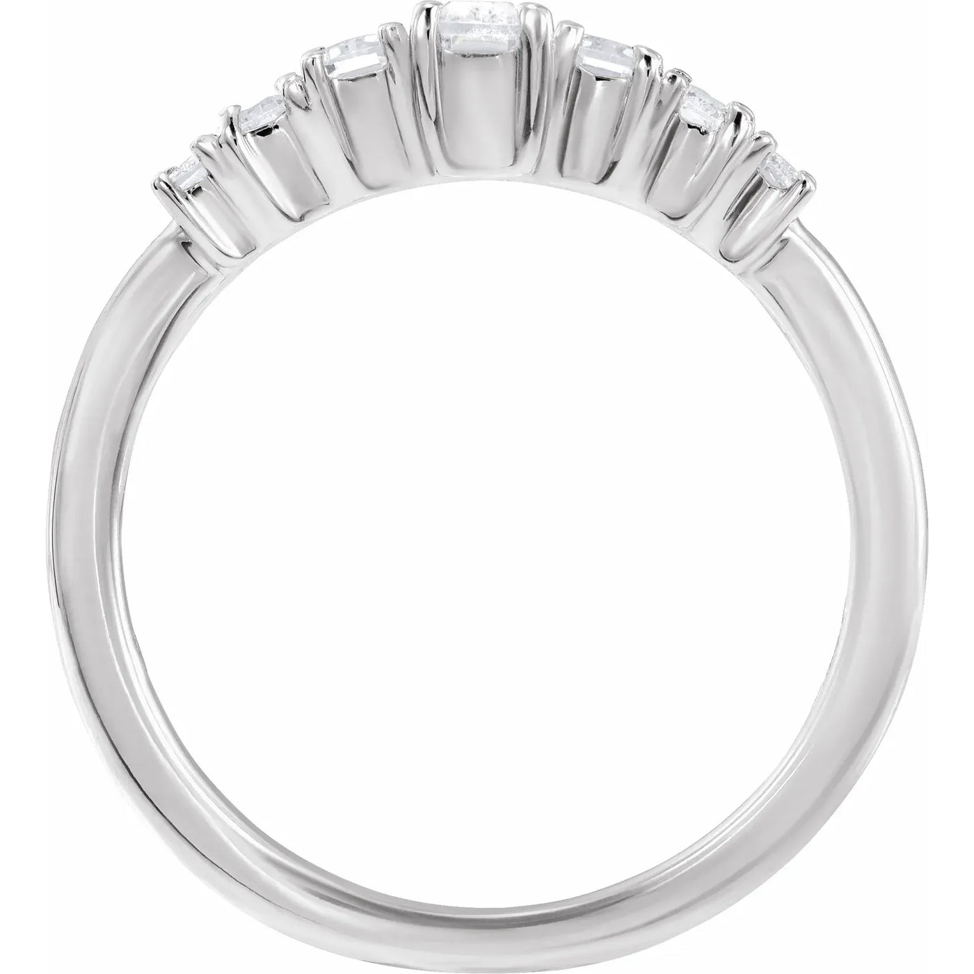 14K White 1/2 CTW Lab-Grown Diamond Ring