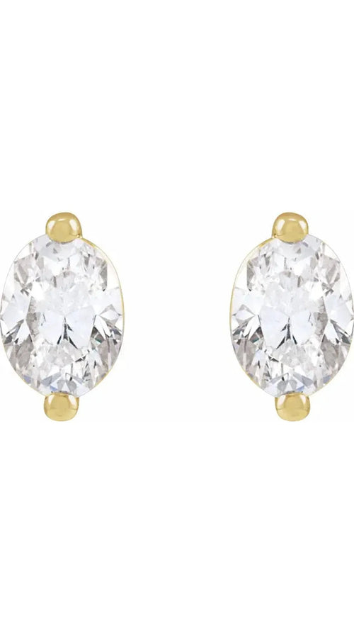 14K Yellow 1/2 CTW Natural Diamond Stud Earrings