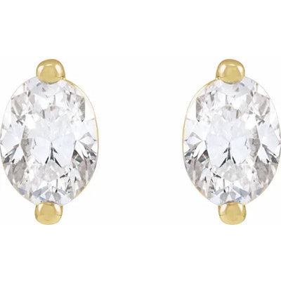 14K Yellow 1/2 CTW Natural Diamond Stud Earrings