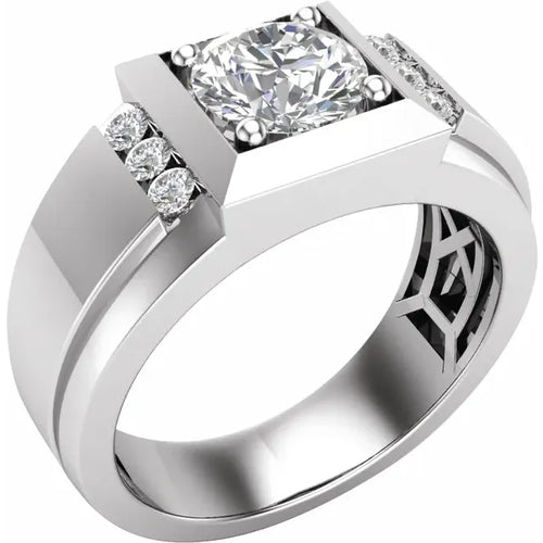 14K White 1 3/4 CTW Lab-Grown Diamond Band
