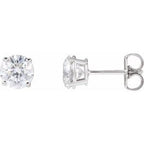 14K White 1 1/2 CTW Natural Diamond Stud Earrings