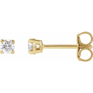 14K Yellow 1/3 CTW Natural Diamond Stud Earrings