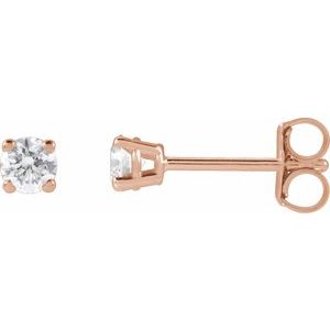 14K Rose 1/4 CTW Lab-Grown Diamond Stud Earrings