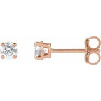 14K Rose 1/3 CTW Lab-Grown Diamond Stud Earrings