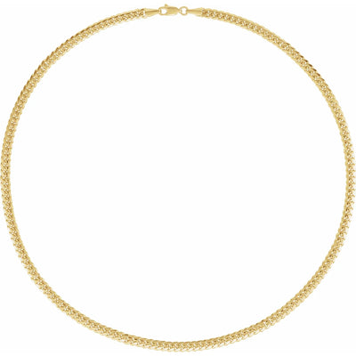 14K Yellow 4.35 mm Miami Cuban Curb 18" Chain