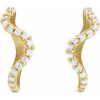 14K Yellow 1/5 CTW Natural Diamond 15.5 mm Hoop Earrings