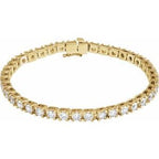14K Yellow 6 CTW Lab-Grown Diamond Line 7 1/4" Bracelet