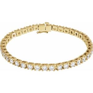 14K Yellow 6 CTW Lab-Grown Diamond Line 7 1/4" Bracelet