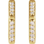 14K Yellow .07 CTW Natural Diamond Geometric Earrings