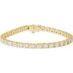 14K Yellow 7 CTW Lab-Grown Diamond Line 7 1/4" Bracelet