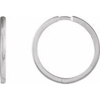 Sterling Silver Hinged 20 mm Hoop Earrings