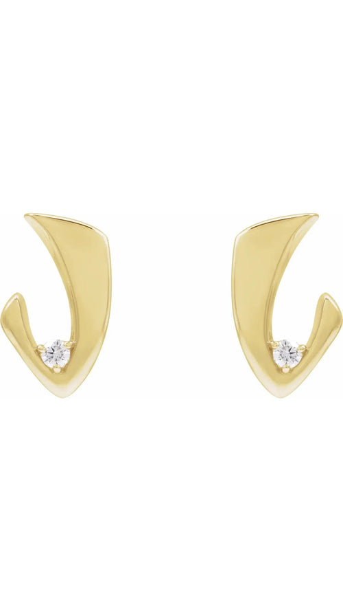 14K Yellow 1/5 CTW Natural Diamond Earrings