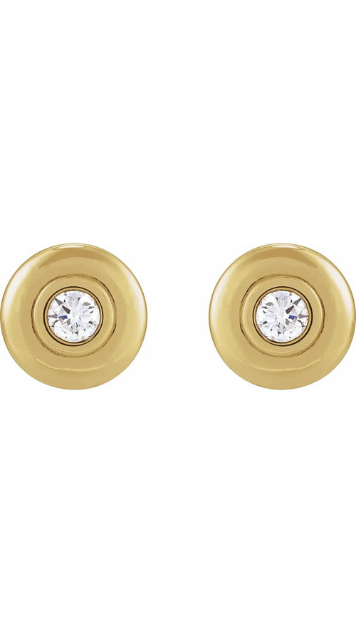 14K Yellow 1/2 CTW Natural Diamond Earrings
