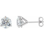 18K White 1 1/2 CTW Natural Diamond Stud Earrings