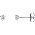 18K White 1/5 CTW Natural Diamond Stud Earrings