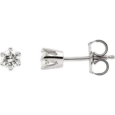 14K White 1/3 CTW Natural Diamond Stud Earrings