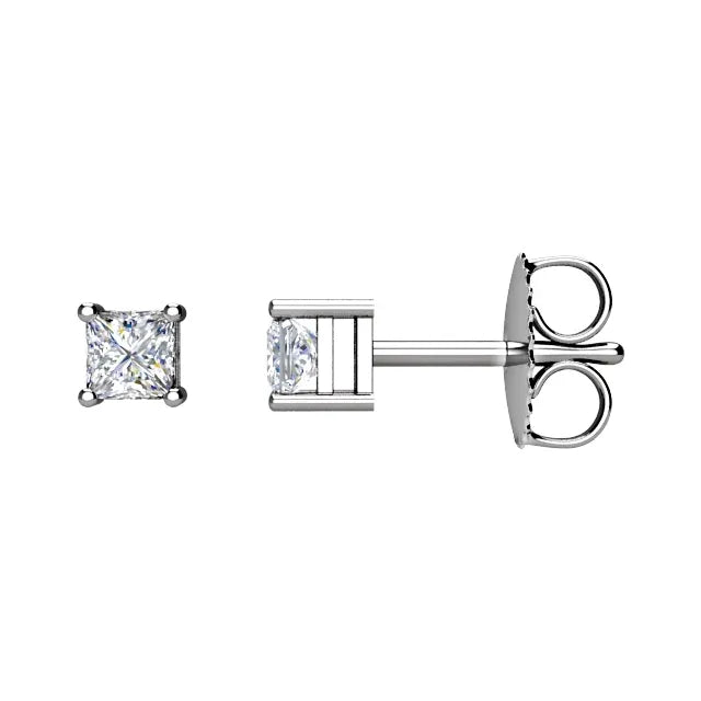 14K White 1/3 CTW Natural Diamond Earrings