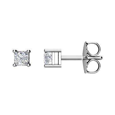 14K White 1/3 CTW Natural Diamond Earrings