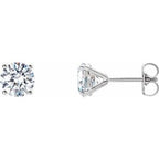 14K White 2 CTW Lab-Grown Diamond 4-Prong Stud Earrings