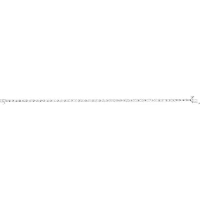 14K White 2 1/4 CTW Natural Diamond Line Bracelet