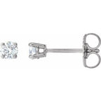 14K White 1/5 CTW Natural Diamond Stud Earrings