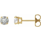 14K Yellow 3/4 CTW Natural Diamond Stud Earrings