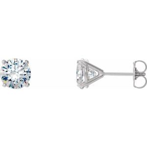Platinum 2 CTW Natural Diamond Cocktail-Style Earrings