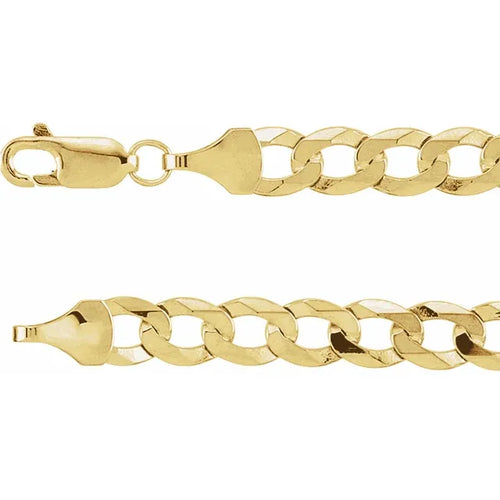14K Yellow 5.8 mm Curb 20" Chain