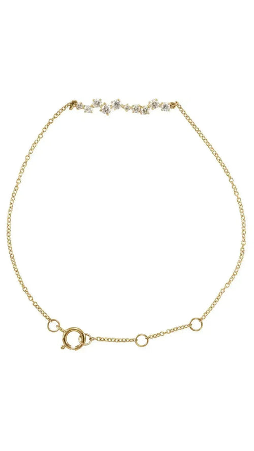 14K Yellow 1/3 CTW Natural Diamond Bar Bracelet