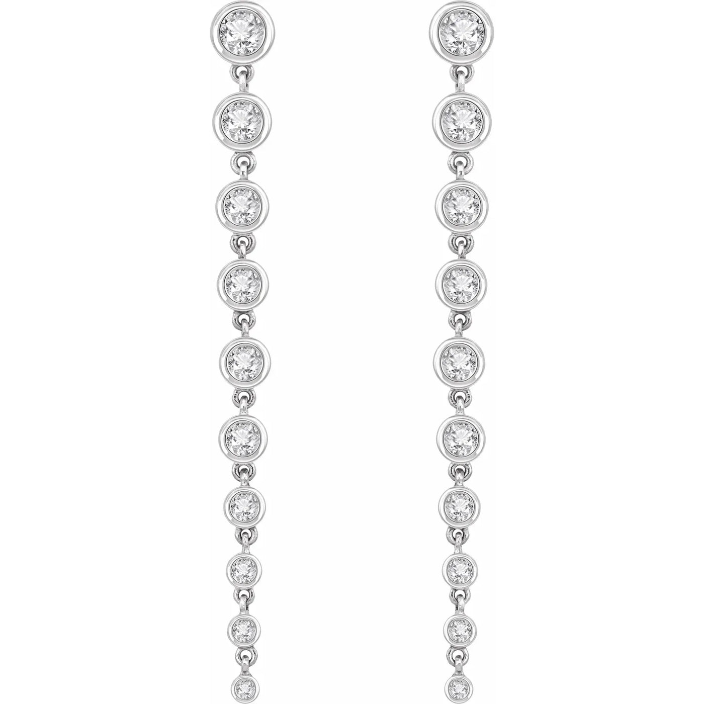 14K White 2 CTW Lab-Grown Diamond Earrings