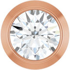 14K Rose 1/10 CT Natural Diamond Slide Pendant