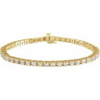 14K Yellow 5 CTW Lab-Grown Diamond Line 7 1/4" Bracelet