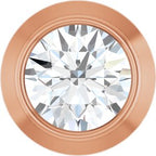 14K Rose .06 CT Natural Diamond Slide Pendant