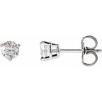 14K White 1/2 CTW Natural Diamond Earrings