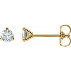 14K Yellow 3/4 CTW Lab-Grown Diamond Stud Earrings