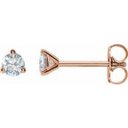 14K Rose 1/2 CTW Lab-Grown Diamond Stud Earrings
