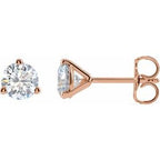 14K Rose 1 1/4 CTW Lab-Grown Diamond Stud Earrings