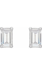 14K White 3/4 CTW Lab-Grown Diamond Earrings