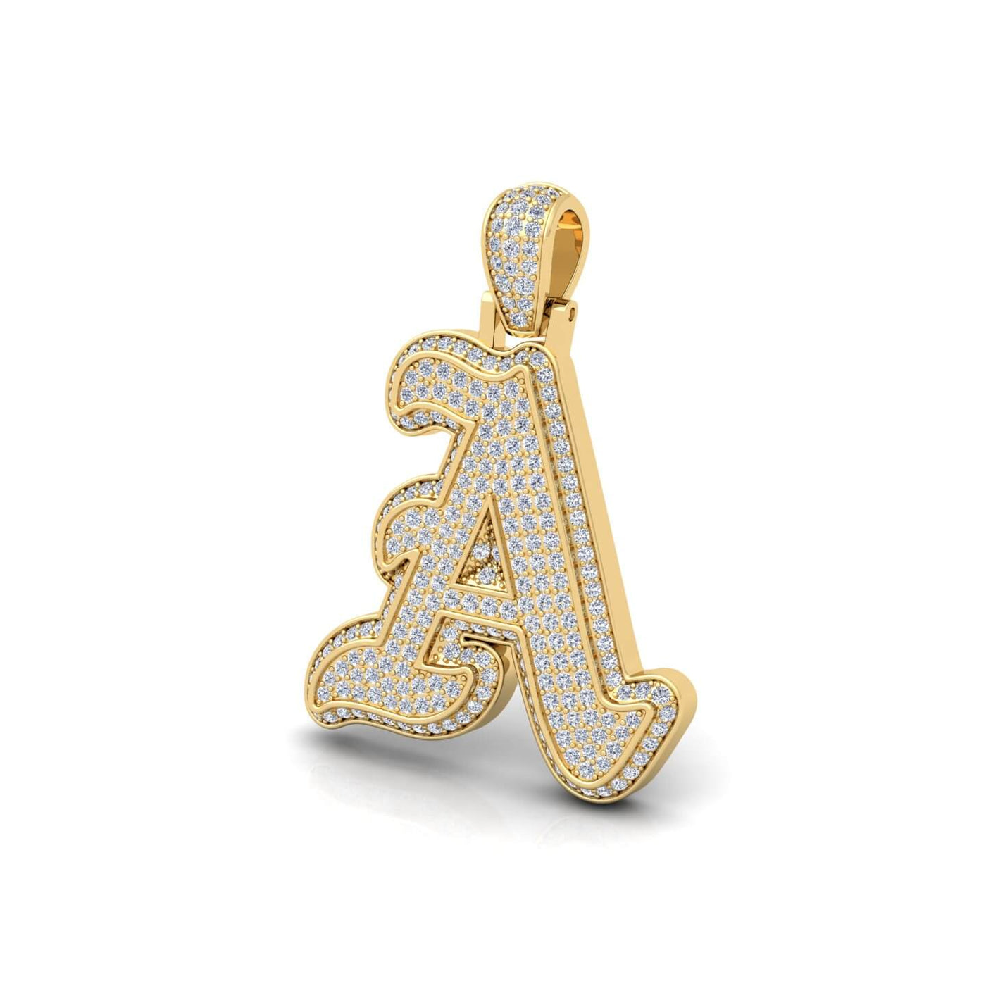 Gold Initial Pendant with Necklace